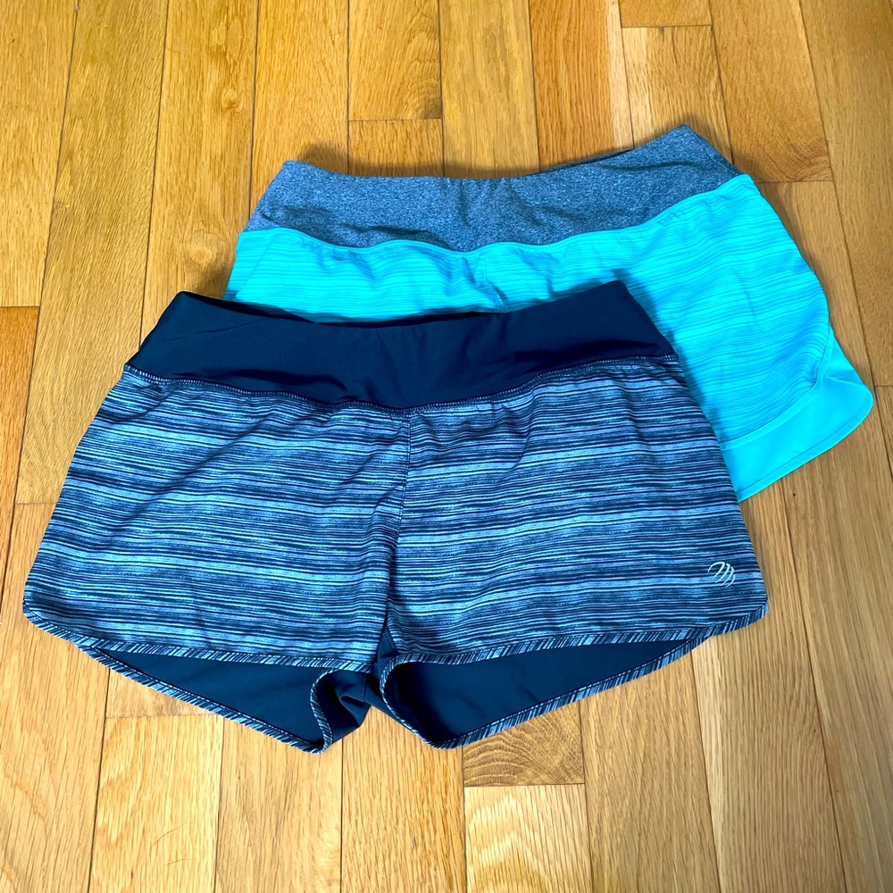 2 pair of Running Shorts. Size M but fit like a Small.